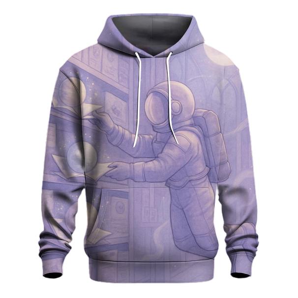 Moonlit Library Of Paper Planets designer hoodies