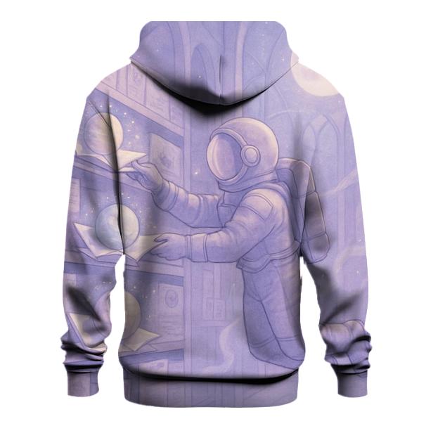Moonlit Library Of Paper Planets designer hoodies