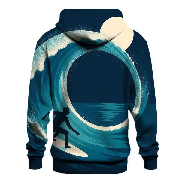 Indigo Wave Surf Orbit designer hoodies