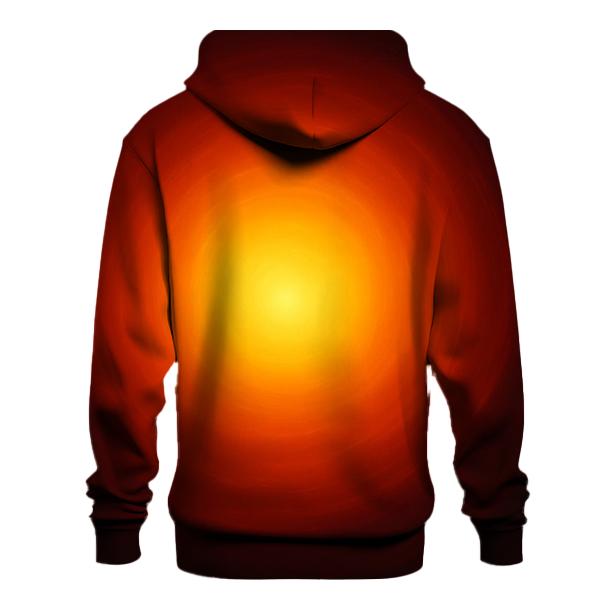 Molten Amber Bloom pullover hoodies