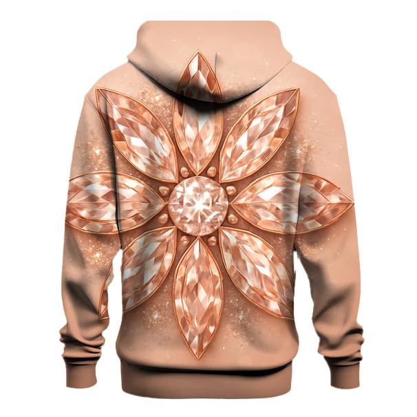 Rose Gold Gem Bloom hoodie trends