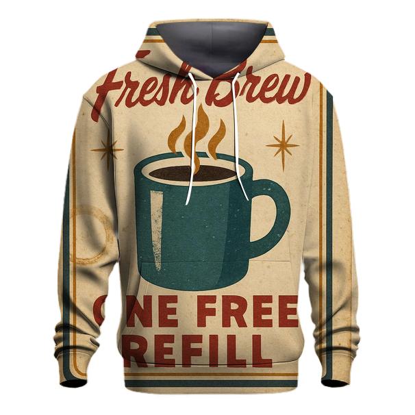Faded 1950s Diner Coffee Coupon Poster designer hoodies