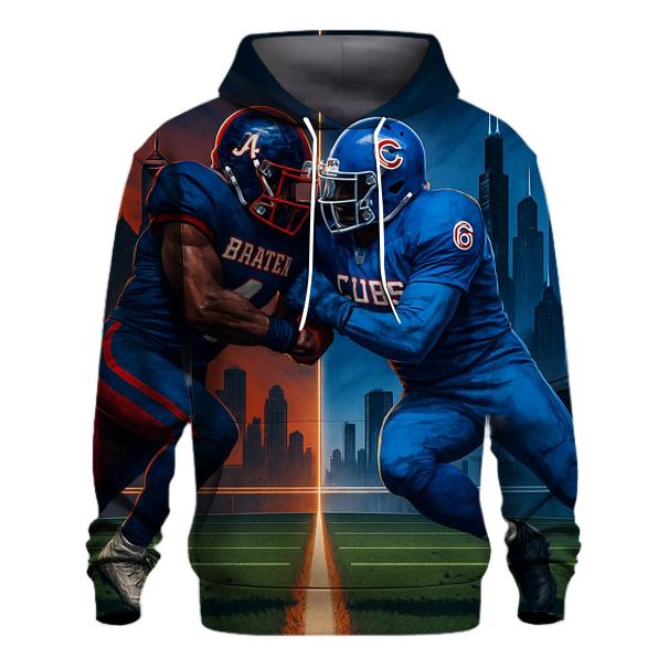 Skyline Scrimmage Braves Versus Cubs pullover hoodies