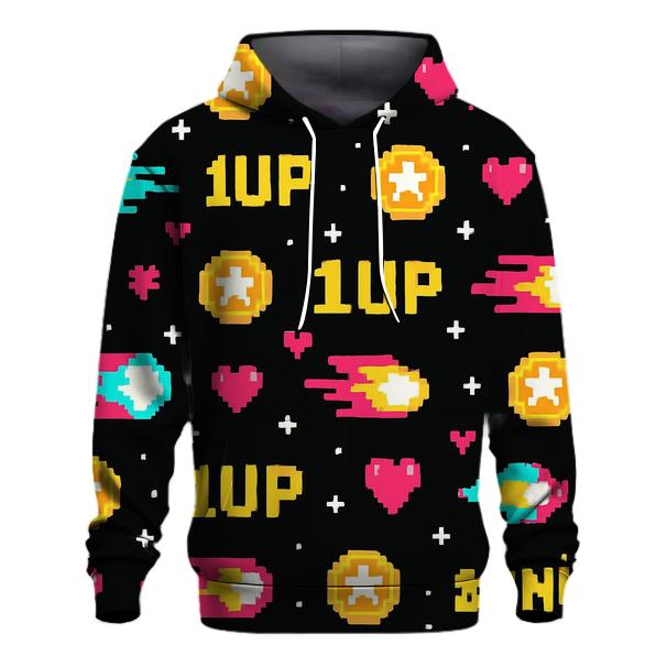 Pixel Comet Arcade Sprites heavyweight hoodies