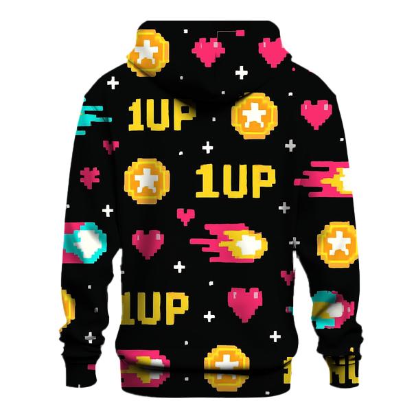 Pixel Comet Arcade Sprites heavyweight hoodies