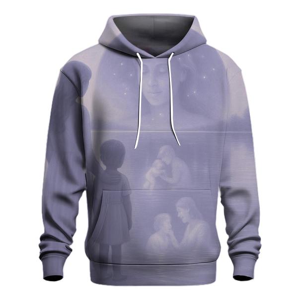The Gentle Mirror Seeing Yourself Through Her Faith hoodie designs