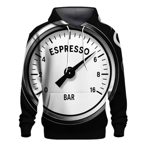 Espresso Gauge Dial embroidered hoodies
