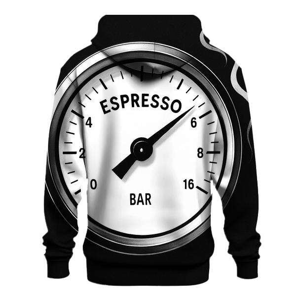 Espresso Gauge Dial embroidered hoodies