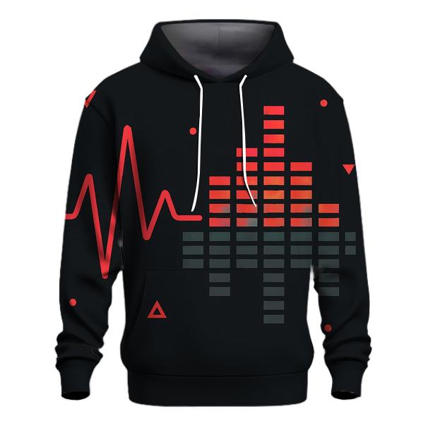 Chrome Heartbeat Waveform hoodies fashion