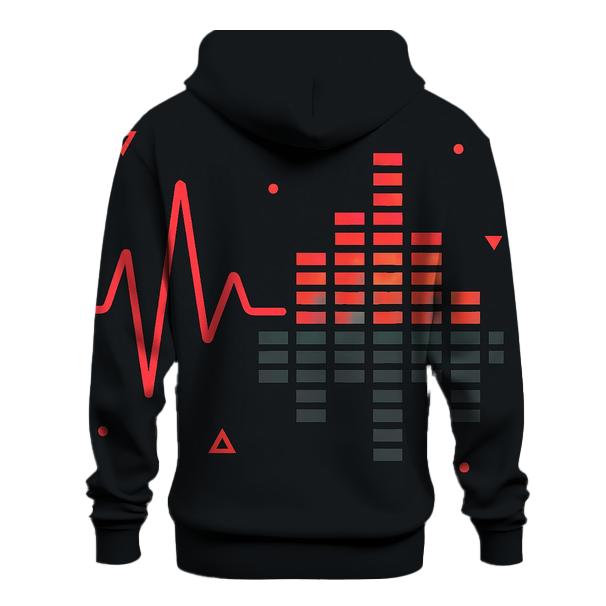 Chrome Heartbeat Waveform hoodies fashion