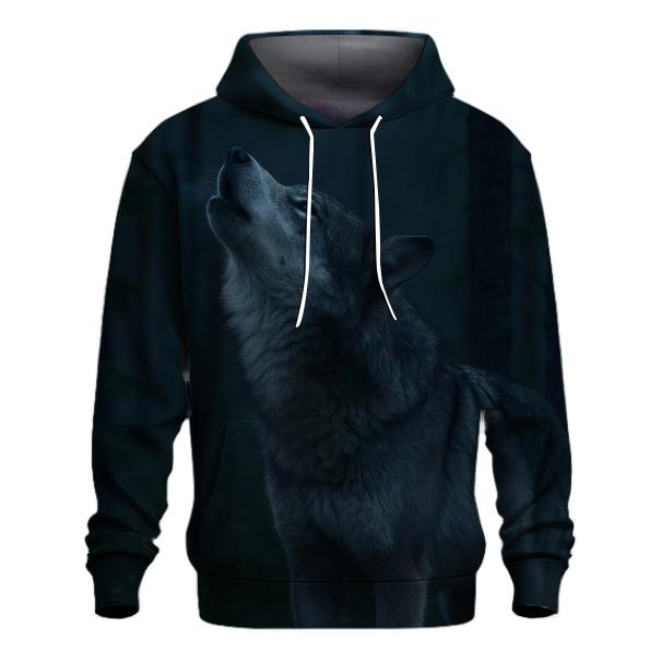 Blue Hour Chorus Gray Wolf designer hoodies