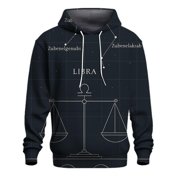 Libra Equinox Scales Star Chart hoodies fashion