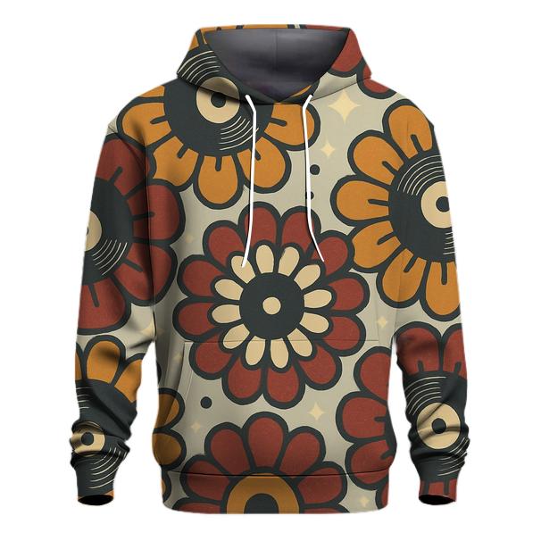 Vinyl Record Blossom Wheels graphic hoodies