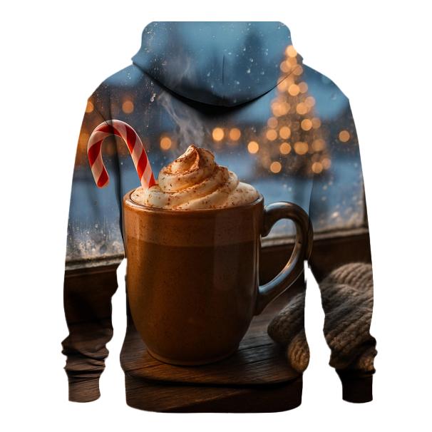 Hot Cocoa By The Village Window heavyweight hoodies
