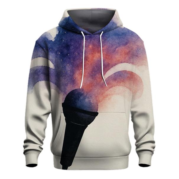 Microphone Nebula Bloom zip-up hoodies