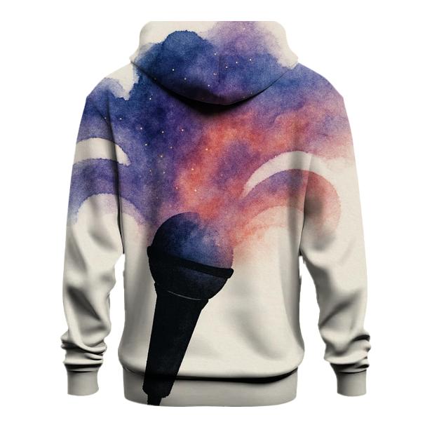Microphone Nebula Bloom zip-up hoodies