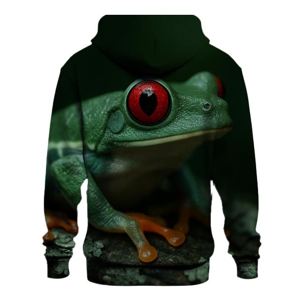 Lichen Bark Stillness Red Eyed Tree Frog premium hoodies
