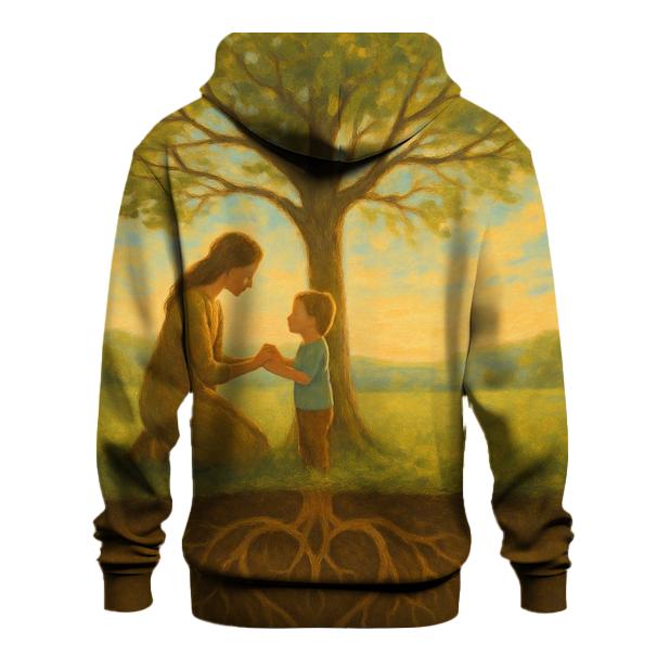 Roots And Wings Her Love That Grounds And Releases embroidered hoodies