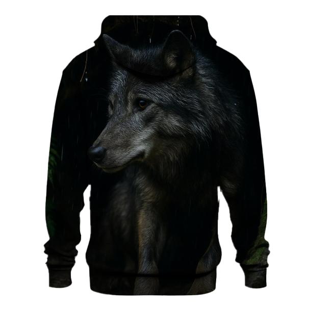 Timberline Den Entrance After Heavy Rain printed hoodies