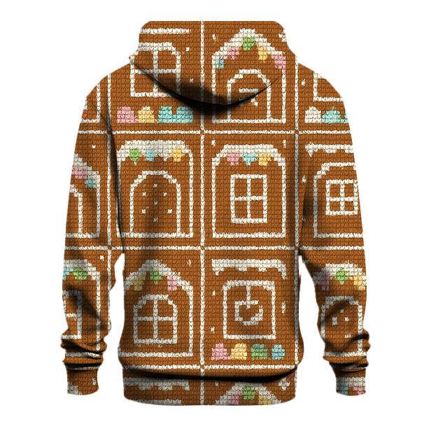 Gingerbread House Window Quilt Design hoodie designs
