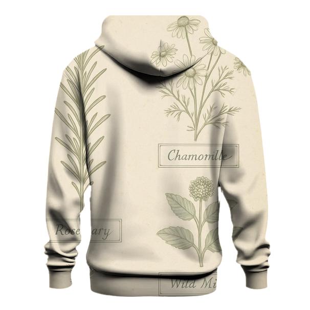 Vintage Botanical Herbarium Label Sheet hoodie designs