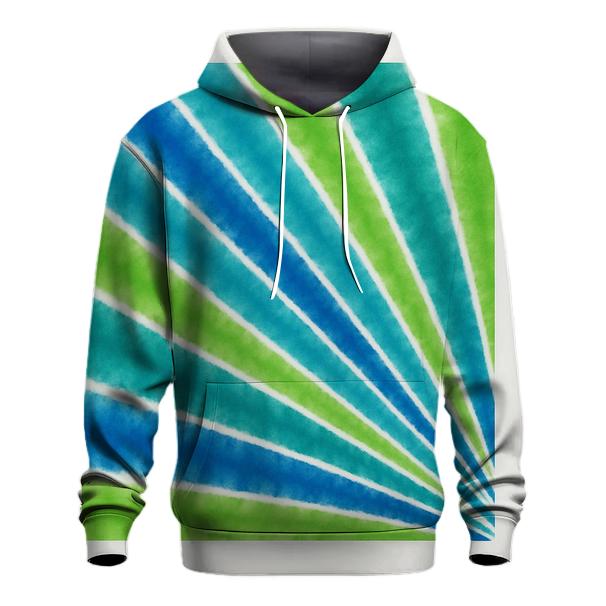 Diagonal Fold Meteor Shower Rays premium hoodies