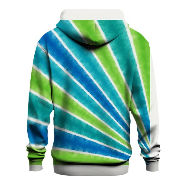 Diagonal Fold Meteor Shower Rays premium hoodies