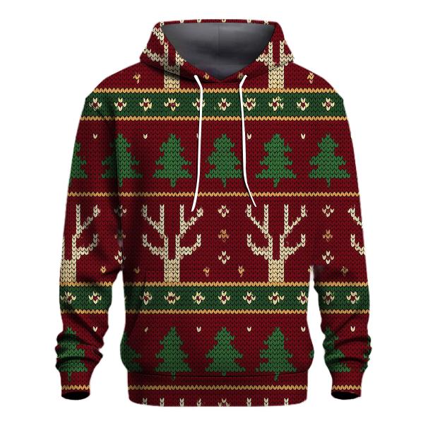 Reindeer Antler Fair Isle Ladder Design zip-up hoodies