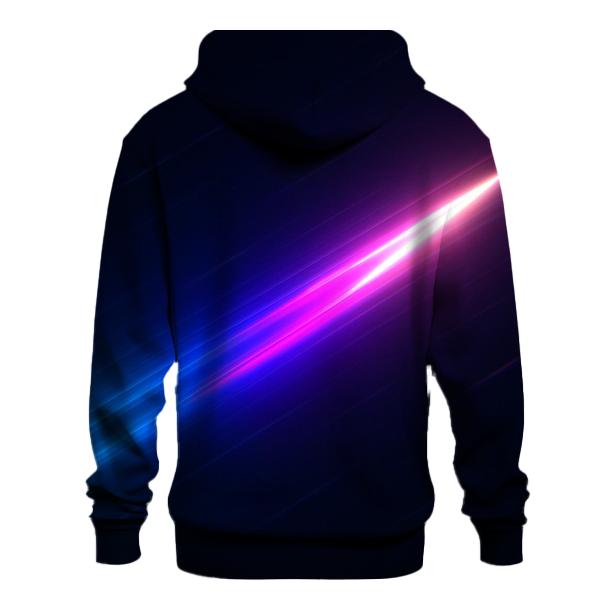 Neon Meteor Trail lightweight hoodies
