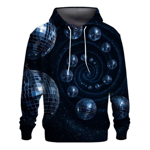Midnight Disco Orb Spiral designer hoodies