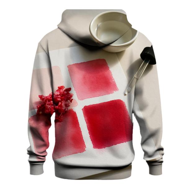 Peony Petal Pigment Test On Watercolor Paper hoodie trends