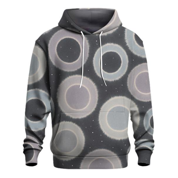 Reverse Dye Moon Crater Rings pullover hoodies