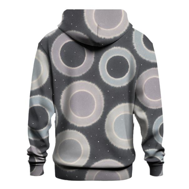 Reverse Dye Moon Crater Rings pullover hoodies