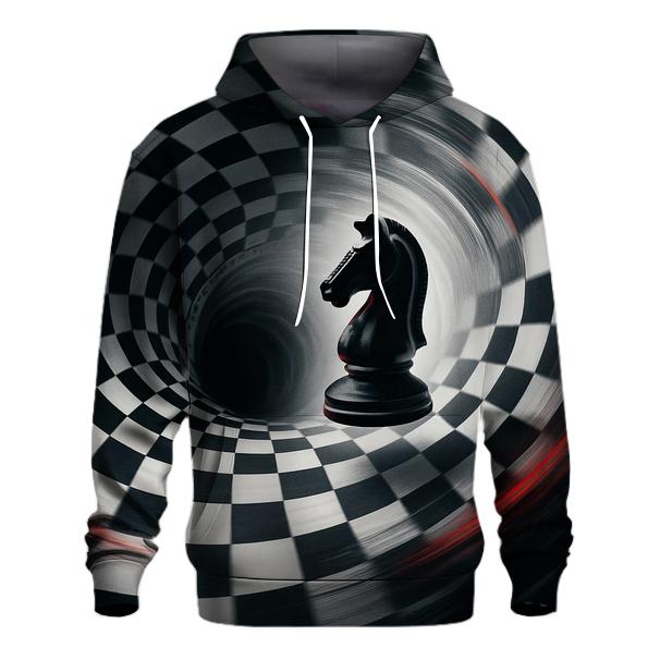 Chessboard Time Warp designer hoodies