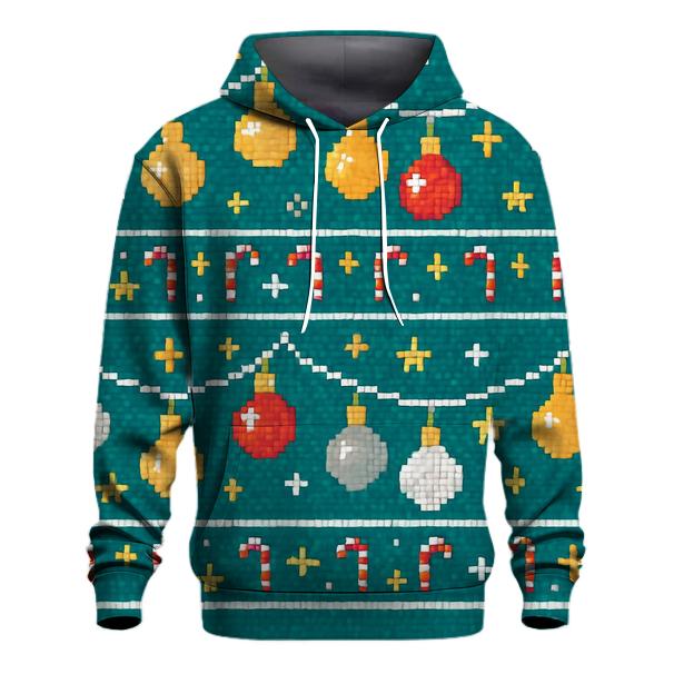 Ornament Garland Checker Rows Design custom hoodies