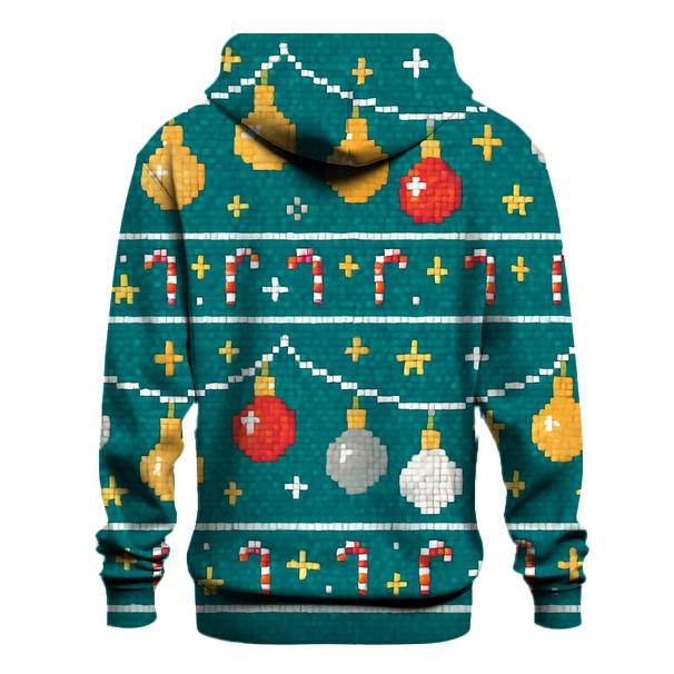 Ornament Garland Checker Rows Design custom hoodies