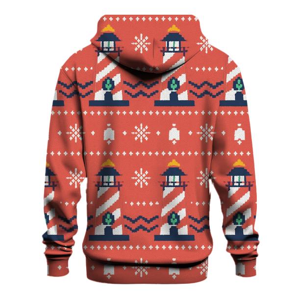 Candy Cane Lighthouse Stripe Design hoodie trends