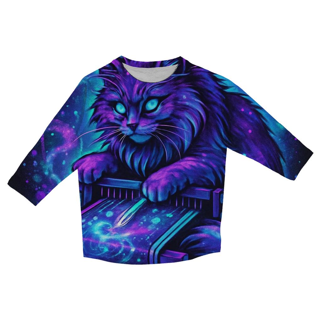 Nebula Threadweaver Cat custom 3/4 sleeve shirts