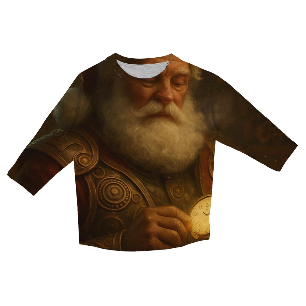 North Pole Workshop Clockwork Santa trendy 3/4 sleeve tops