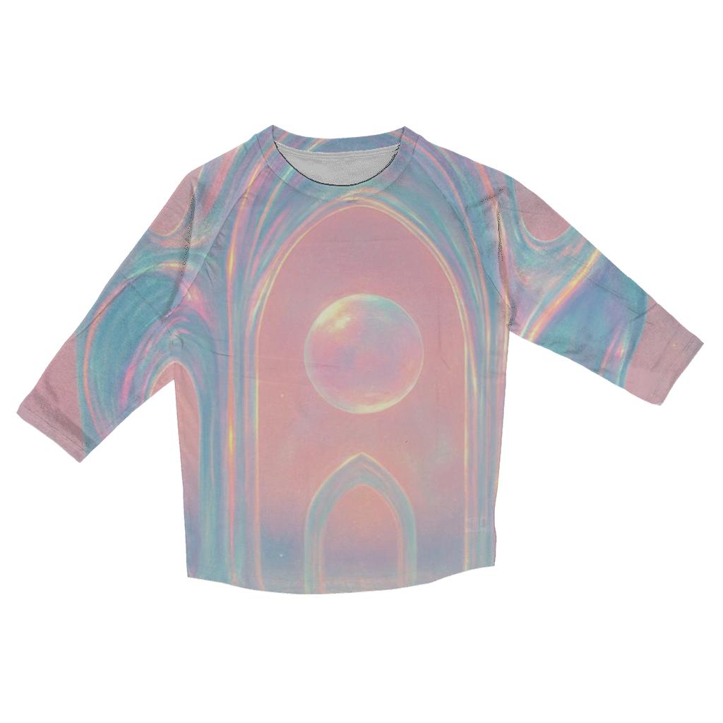 Prismatic Tidal Cathedral casual three quarter sleeve shirts