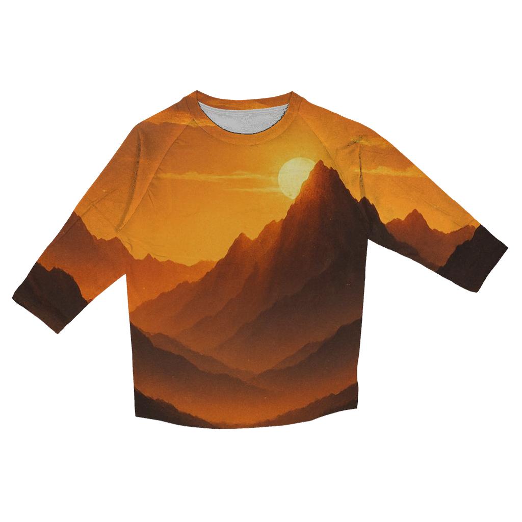 Saffron Ridge Afterglow custom 3/4 sleeve shirts