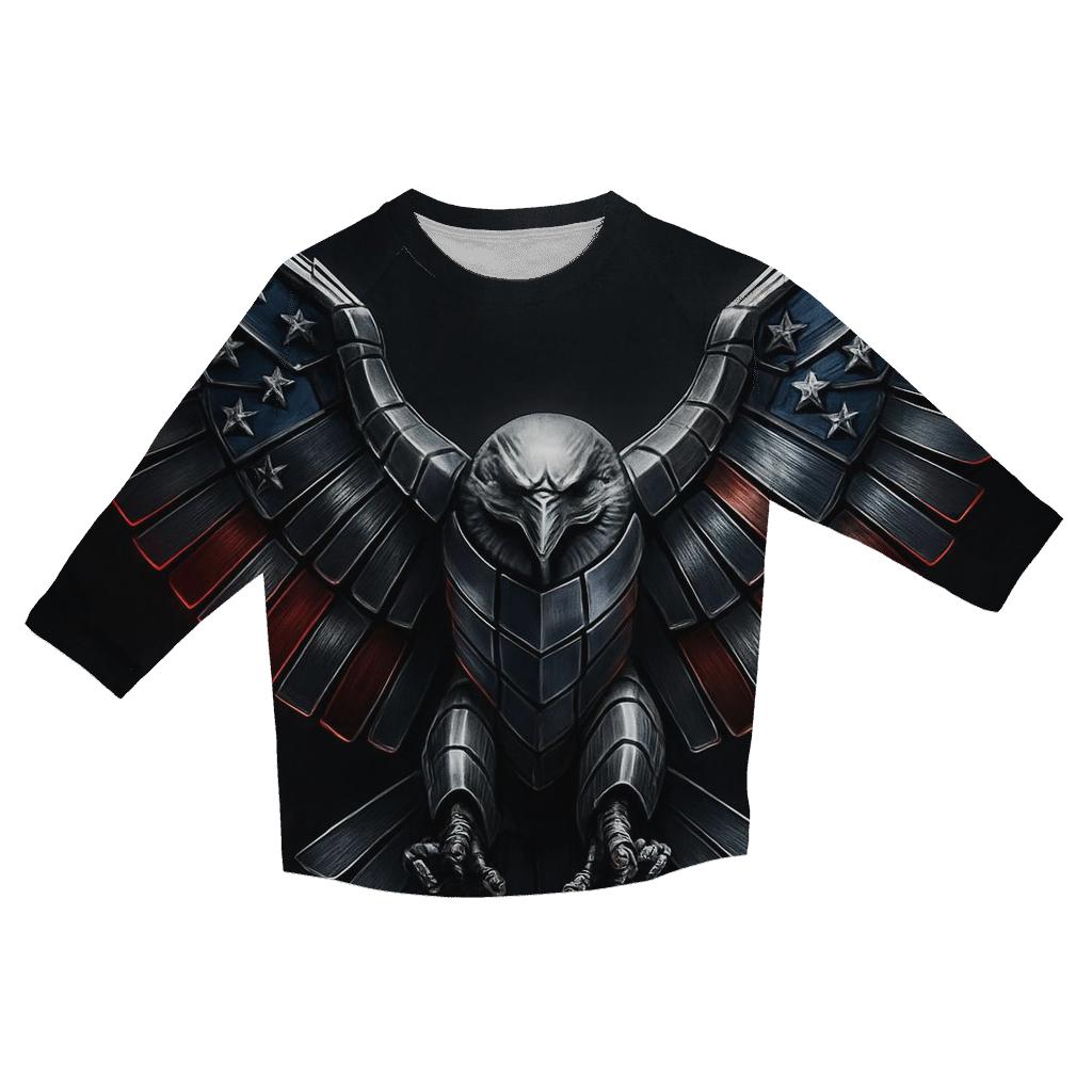 Eagle Of Molten Chrome cotton quarter sleeve shirts