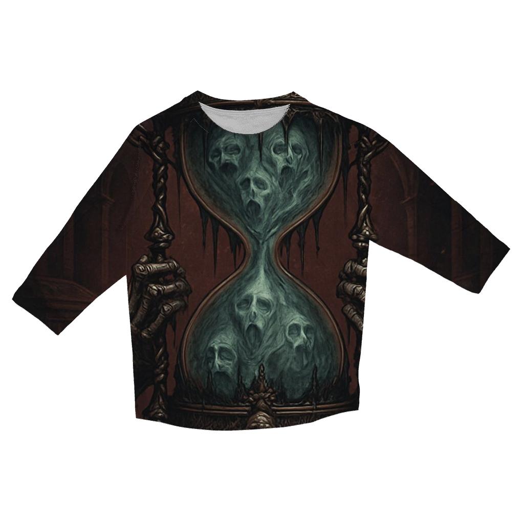 Hourglass Of The Bound Souls trendy 3/4 sleeve tops