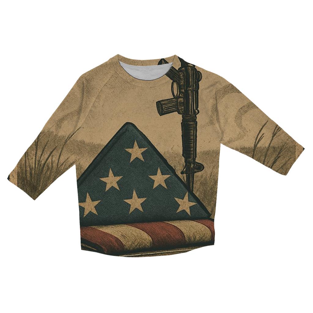 The Folded Promise Memorial stylish quarter sleeve tops