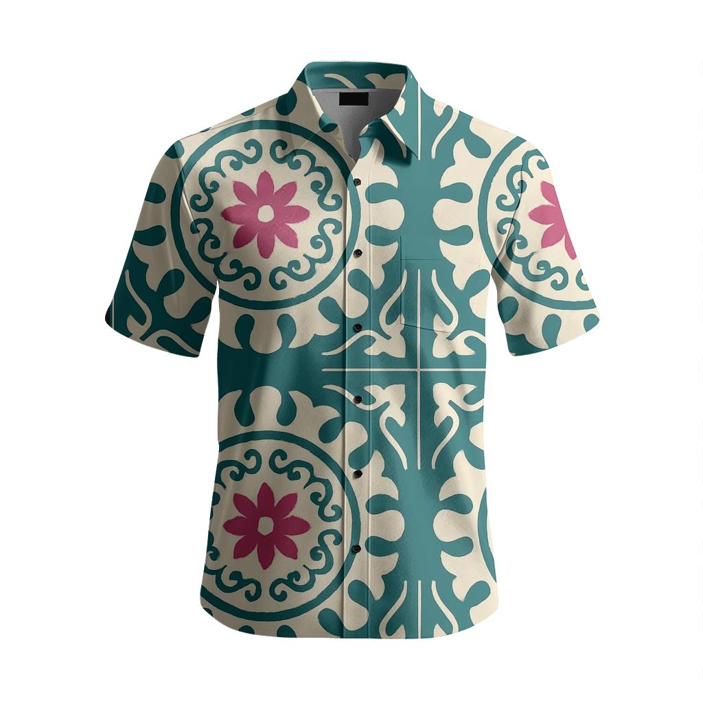 Aurora Borealis Suzani Medallions personalized embroidery shirts