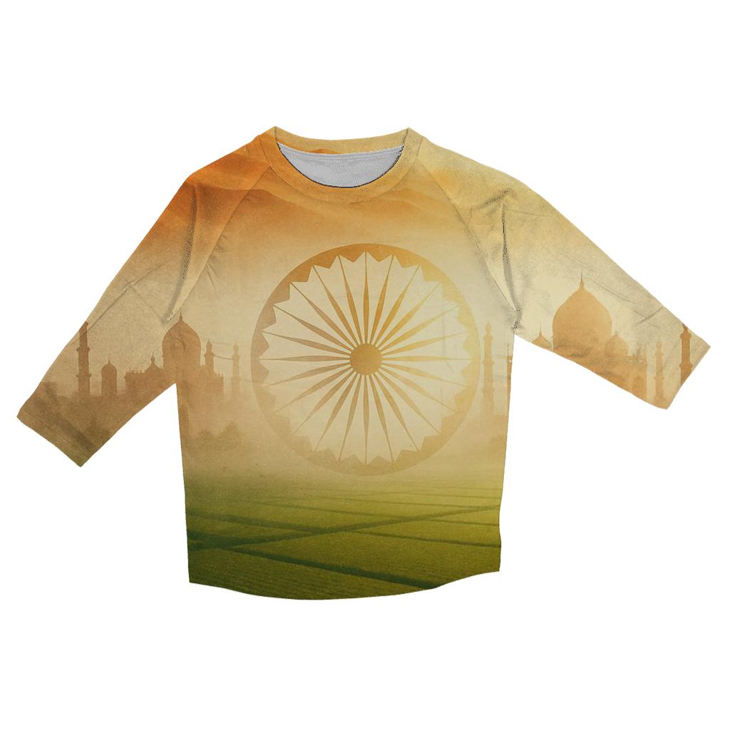 India Desert Mirage Double Exposure casual three quarter sleeve shirts