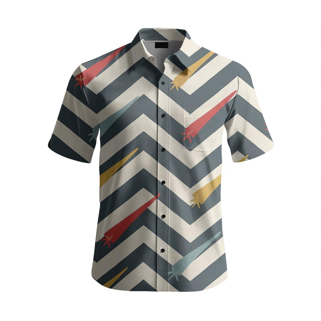 Meteor Shower Chevron Scatter personalized embroidery shirts