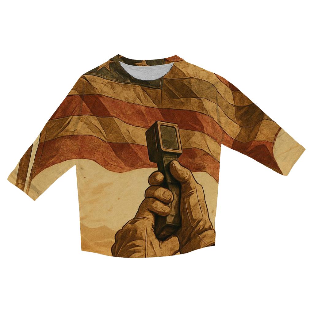 Courage In The Desert Wind custom 3/4 sleeve shirts