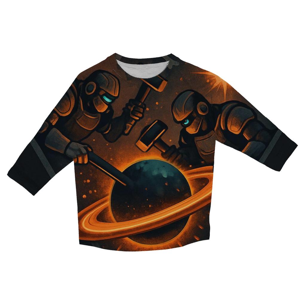 The Planet Forgers Workshop custom 3/4 sleeve shirts