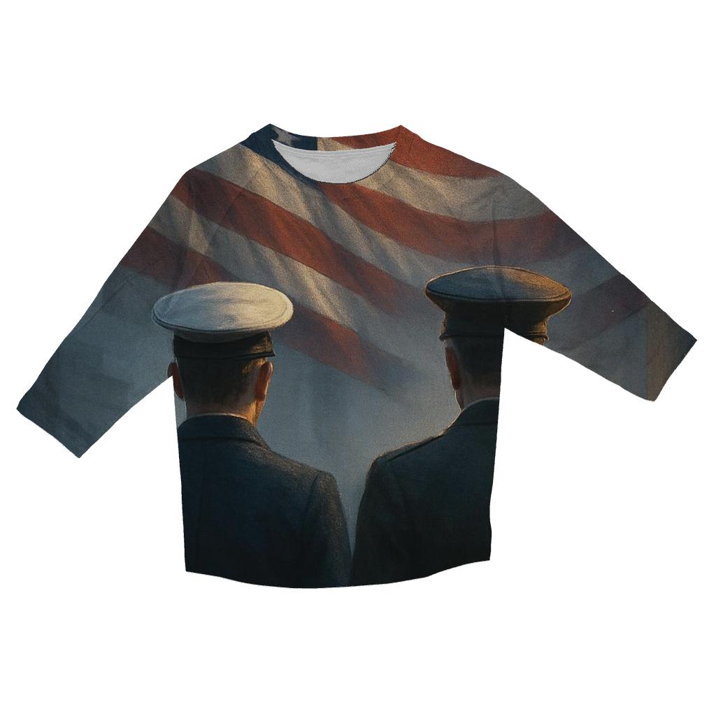 Guardians At The Capitol Twilight casual three quarter sleeve shirts
